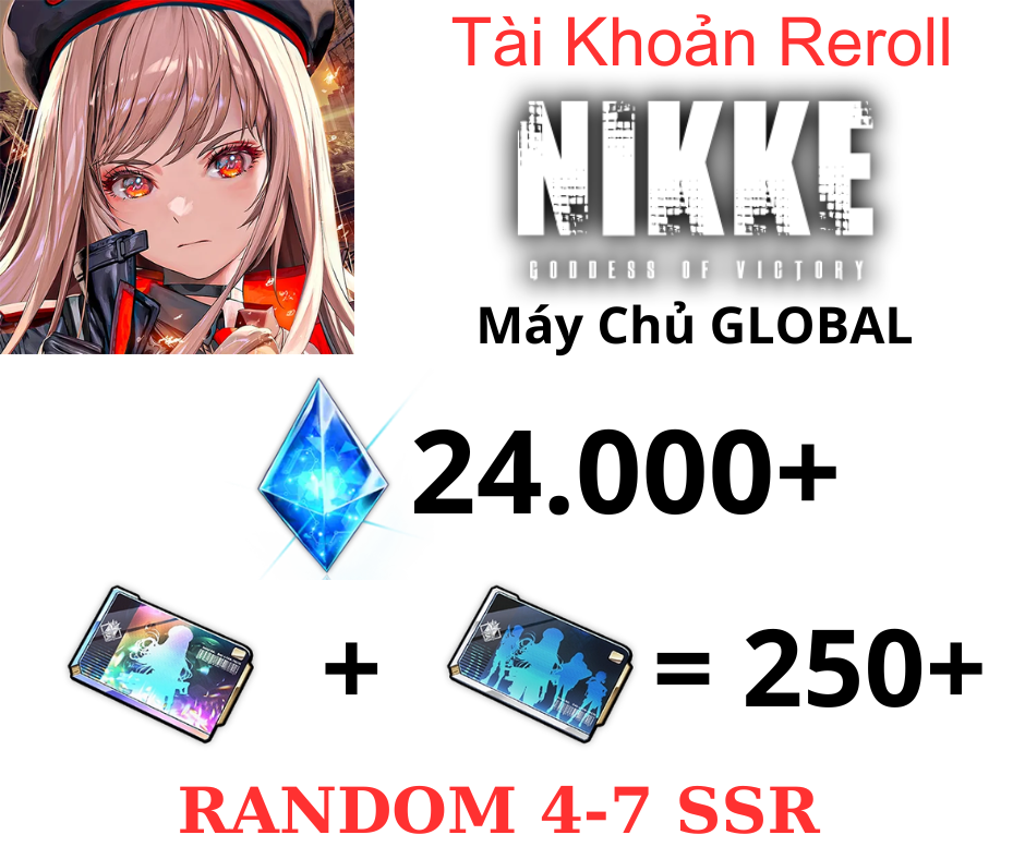 [GLB]Nikke: Goddess of Victory Reroll 24k Gem+